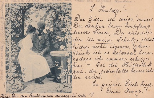 Postkarte liebespaar im - -,