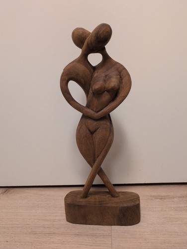 Liebespaar holz skulptur - holz,