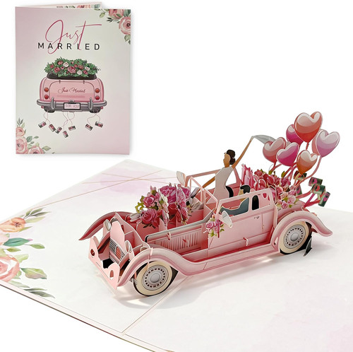 Pop hochzeitskarte 3d just - up, hochzeitskarte,