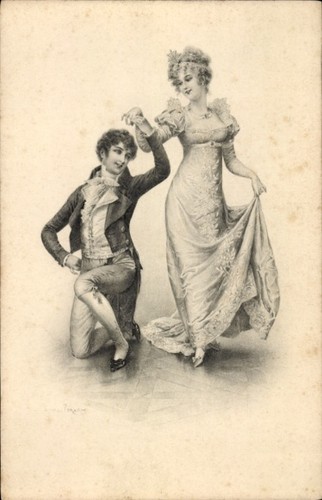 Künstler elegantes - künstler, ak
