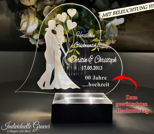 Aufsteller hochzeitstag mit - aufsteller,