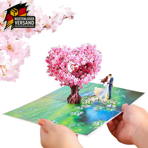 Hochzeitskarte pop 3d - hochzeitskarte, pop-up