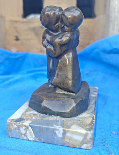 Bronze figur paar - bronze,