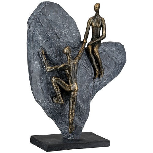 Herz skulptur mit gravur paar - herz,