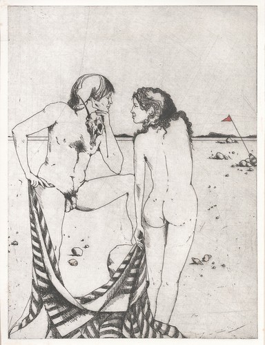 Akt liebespaar strand - liebespaar, am