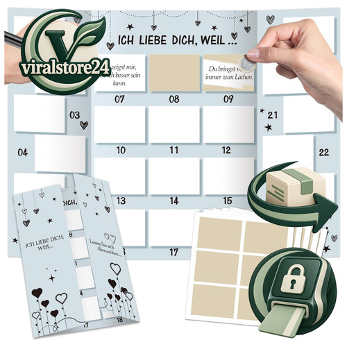 Adventskalender rubbellos - adventskalender,