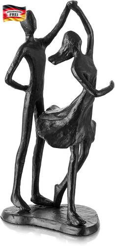 Paar skulptur gusseisen - paar,
