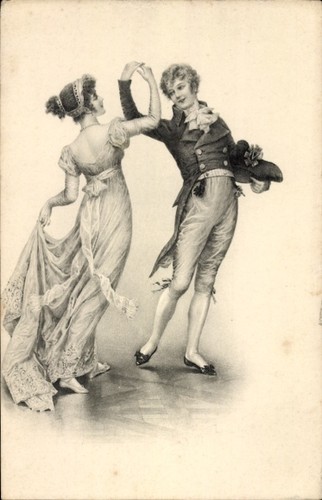 Künstler elegantes - künstler, ak