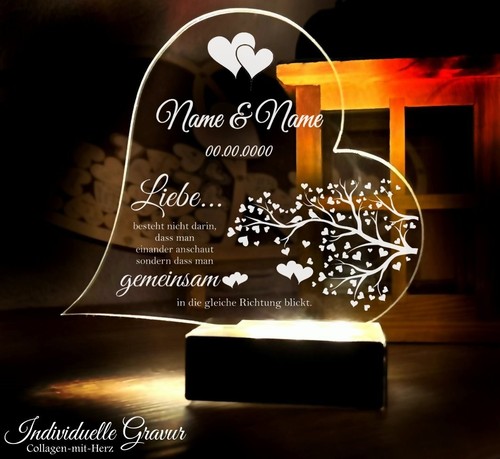 Aufsteller gravur - ❤,