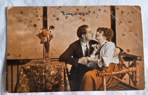 Alte postkarte liebespaar - alte,