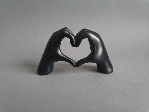 Herz hand skulptur deko - herz,