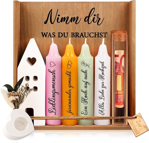 Kerzenset holz teilig - holz, 9-teilig