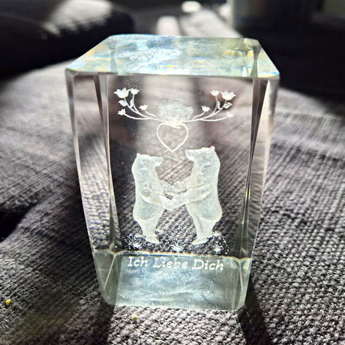 Glaswürfel transparent