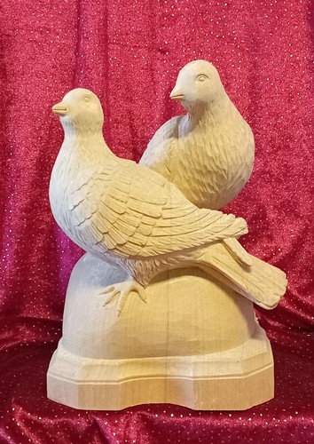 Holzfigur tauben als - holzfigur,,