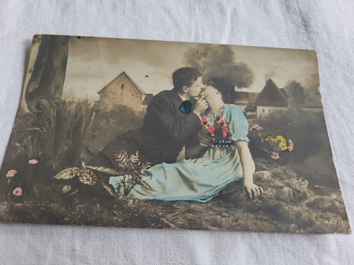 Postkarte liebespaar - postkarte,
