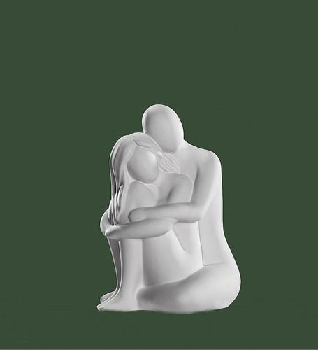 Skulptur paar kuschelrunde - skulptur,