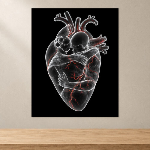 Herz poster paar umarmung - herz,